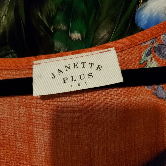 Orange floral cold should top - Picture 2 of 2